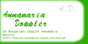 annamaria doppler business card